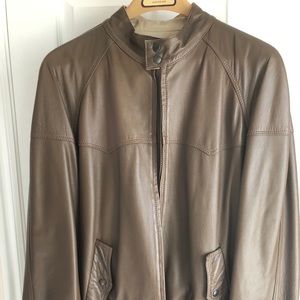 McElytor Members Only Style Leather Windbreaker